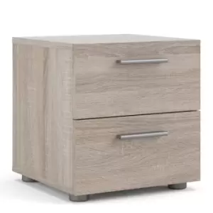 Image of Pepe Bedside 2 Drawers In Truffle Oak Effect