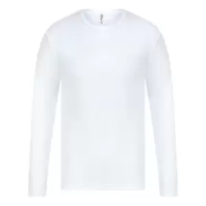 Image of Absolute Apparel Mens Thermal Long Sleeve T-Shirt (L) (White)
