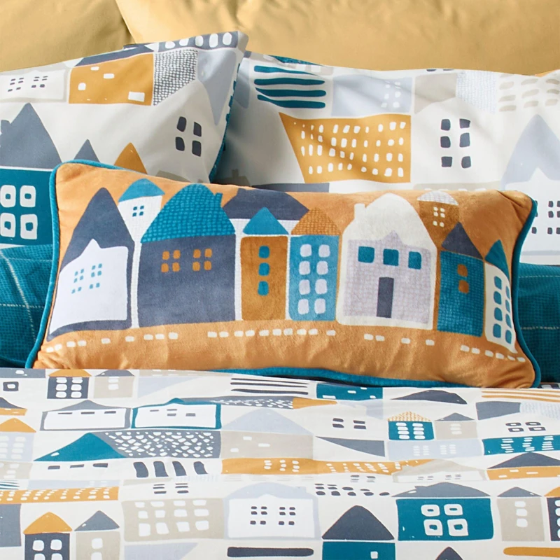 Image of Fusion 'Nordica' Luxe Velvet Filled Cushion Yellow