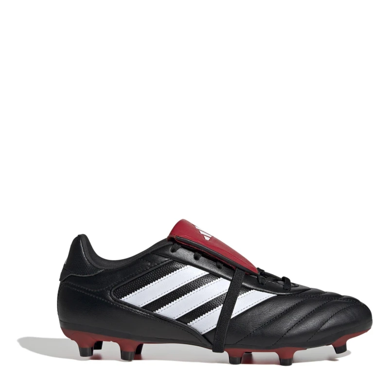 Image of adidas Copa Gloro II Foldover Tongue Firm Ground Football Boots Black/Wht/Red unisex 11.5(46.7)