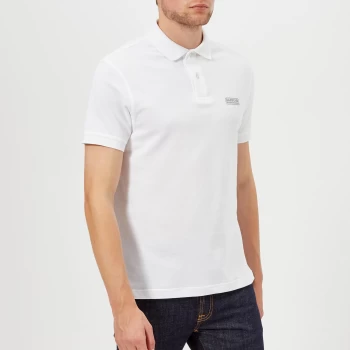 Image of Barbour International Mens Essential Polo Shirt - White - XL