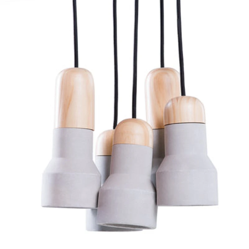 Image of Beliani Pendant Lamp Apure Concrete Grey