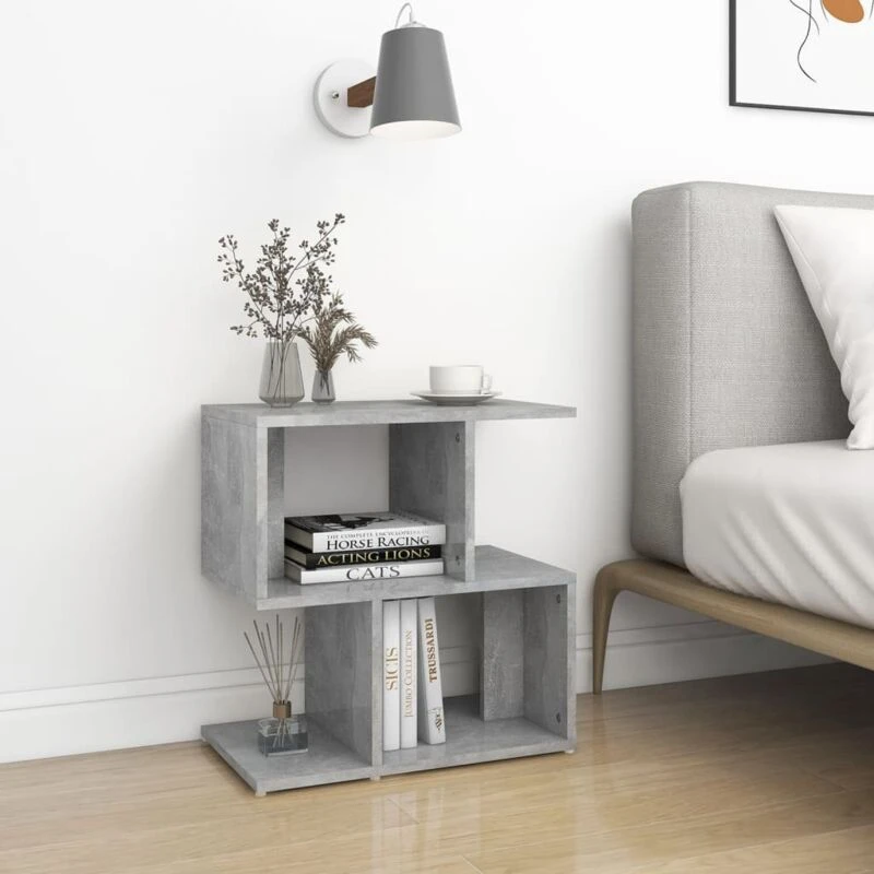 Image of VIDAXL Bedside Cabinet Concrete Grey 50x30x51.5cm Engineered Wood Vidaxl 8720286558782