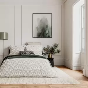 Image of Bedeck of Belfast Nadir Cotton Duvet Cover Set Green - Green