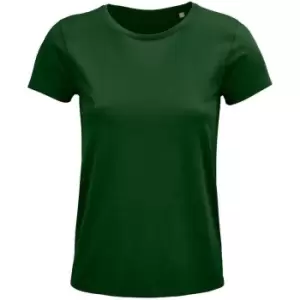 Image of SOLS Womens/Ladies Crusader Organic T-Shirt (XL) (Bottle Green)