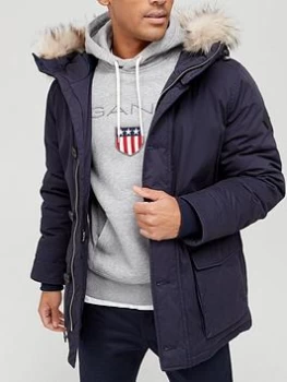 Image of Gant Winter Parka - Evening Blue, Evening Blue, Size L, Men