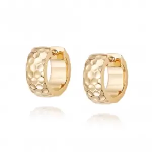 Image of Aurora Huggie Hoop 18ct Gold Plate Earrings HUG05_GP