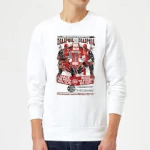 Image of Marvel Deadpool Kills Deadpool Sweatshirt - White - M