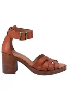 Image of Hush Puppies Heeled Giselle Sandal - Tan, Brown, Size 7, Women