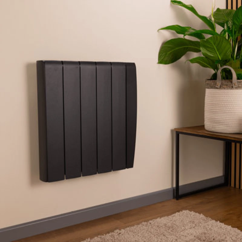 Image of TCP Smart 2000W Black Ceramic Panel Electric Radiator Black Unisex