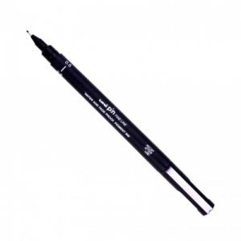 Image of uni-ball uni PIN05-200(S) Pigment Ink Fine Line Pen 0.5mm Tip Black (Pack 12) - 289066000 289066000