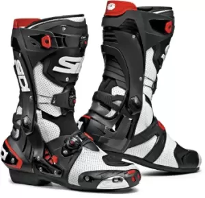 Image of Sidi Rex Air Motorcycle Boots Black White