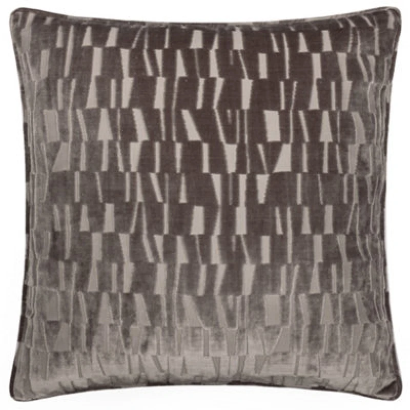 Image of Paoletti Paoletti Manhattan Velvet Cushion in Natural Size: 50cm x 50cm Natural 50cm x 50cm Unisex 5025532364418