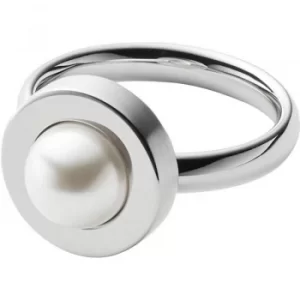 Image of Ladies Skagen Silver Plated Size K Agnethe Ring