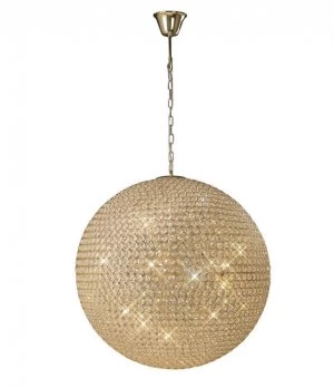 Image of Ceiling Pendant 12 Light French Gold, Crystal