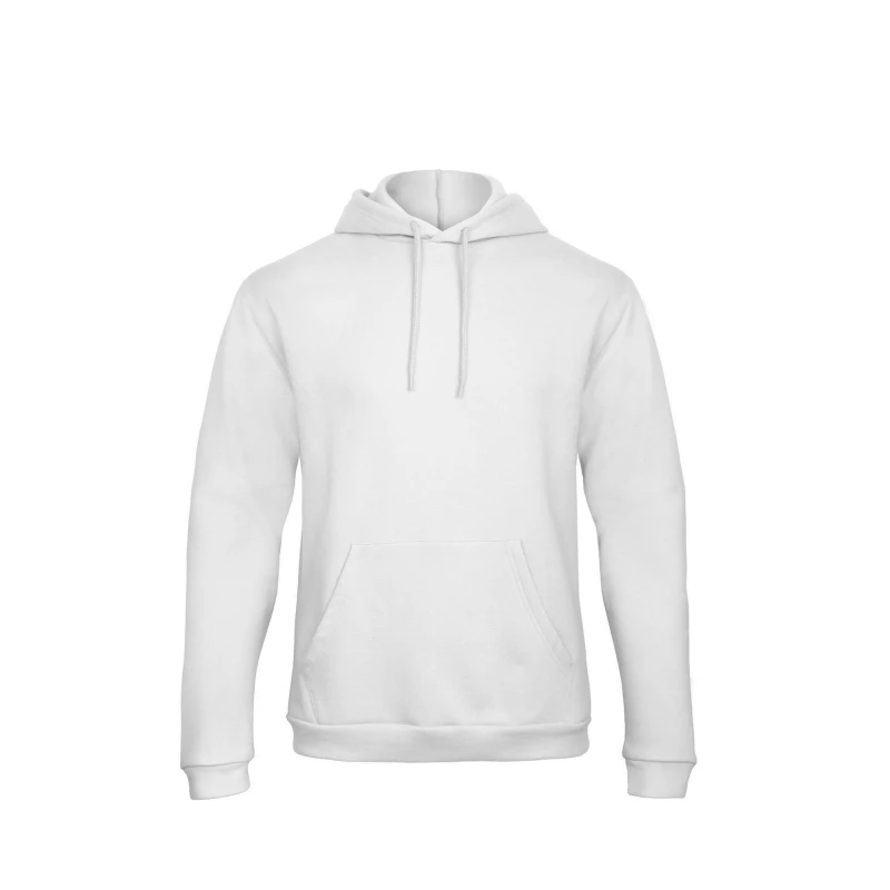 Image of B&C ID. 203 50 50 Hooded Sweatshirt in White Size: 3XL White Unisex 3XL