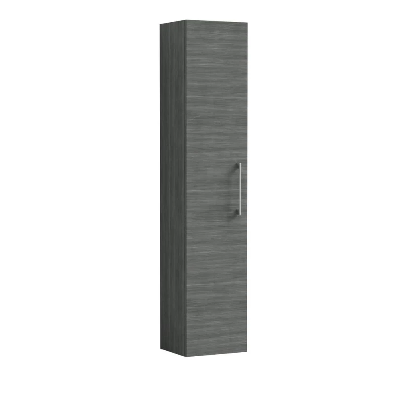 Image of Balterley 300 mm Tall Wall Hung Unit, Graphite Grey Woodgrain Finish Grey Unisex