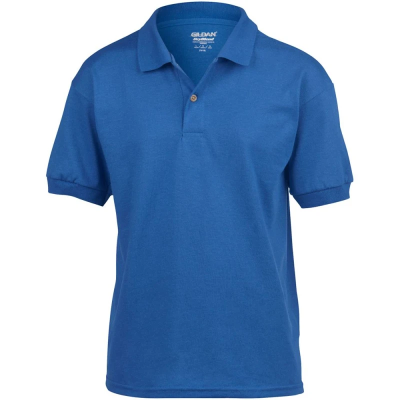Image of Gildan DryBlend Jersey Polo Shirt in Royal Size: Small Royal Unisex S