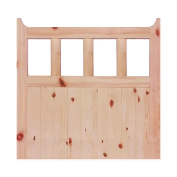Image of LPD 4 Panel Unfinished Redwood External 600 Gate - 915mm x 1220mm (36" x 48 inch)