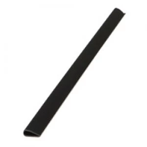 Image of Spine Bars A4 Black Plastic 0.3 x 29.7cm Pack of 25