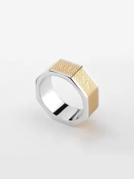 Image of Guess "Bond Street" Logo Ring