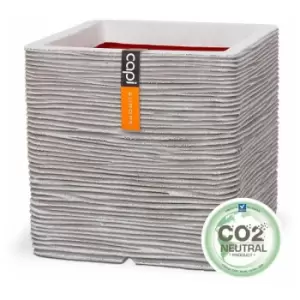 Image of Planter square Rib NL 50x50x50 ivory