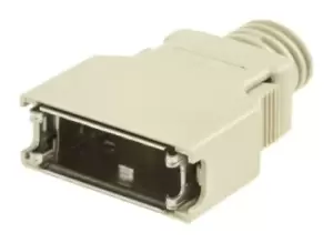 Image of 3M 103 ABS D-sub Connector Backshell, 20 Way, Strain Relief