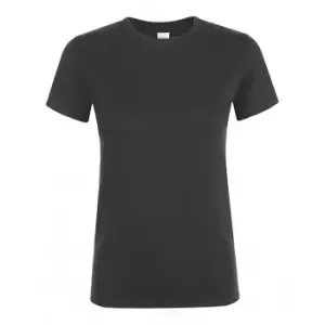 Image of SOLS Womens/Ladies Regent Short Sleeve T-Shirt (L) (Dark Grey)