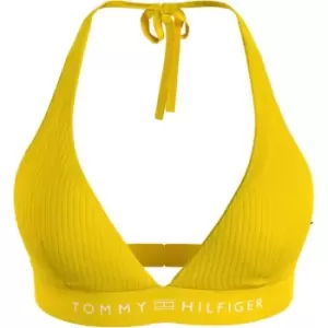 Image of Tommy Hilfiger Halter Triangle Rp (Ext Sizes) - Yellow