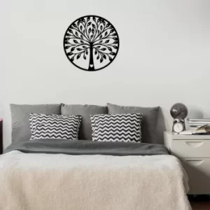 Image of A?aç 3 Black Decorative Wooden Wall Accessory