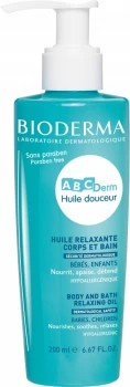 Image of Bioderma ABCDerm Huile Douceur - Body and Bath Relaxing Oil 200ml