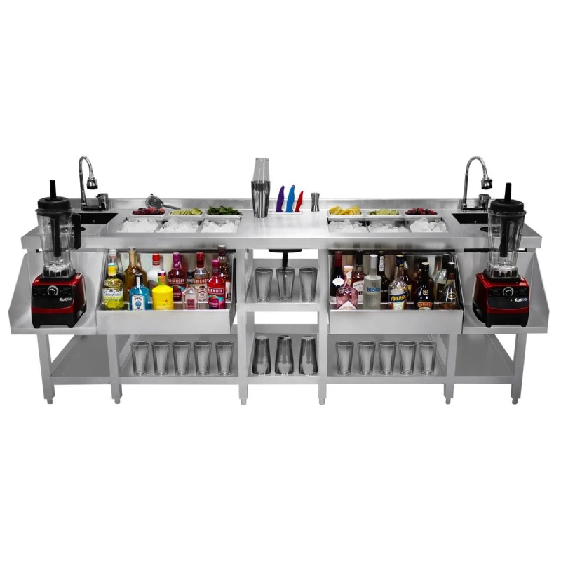 Image of Kukoo Twin Cocktail Bar Station Silver