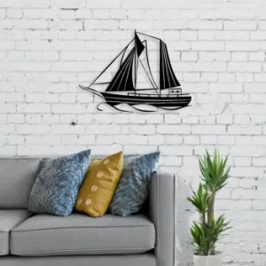 Image of Sail Black Decorative Metal Wall Accessory
