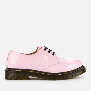Image of Dr. Martens Womens 1461 Patent Lamper 3-Eye Shoes - Pale Pink - UK 4