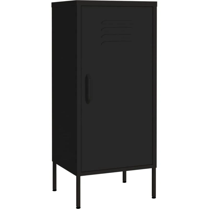 Image of VIDAXL Storage Cabinet Black 42.5x35x101.5cm Steel Vidaxl 8720286565087