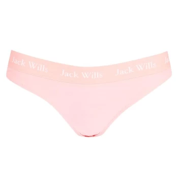 Image of Jack Wills Canterton Taped Bikini Bottoms - Coral