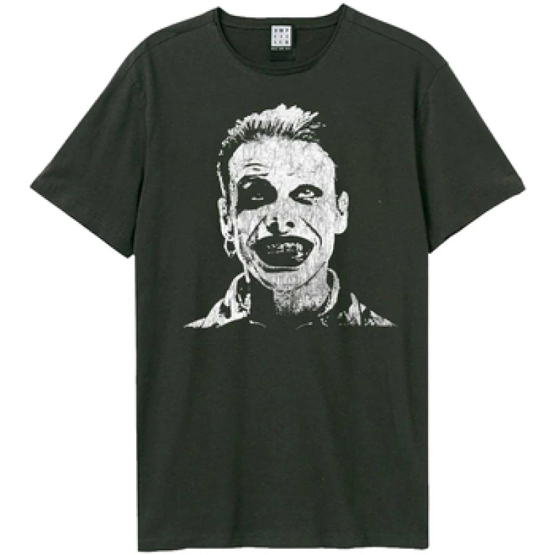 Image of Amplified Mens Yb Face Yungblud T-Shirt in Charcoal Size: XS Charcoal Male XS