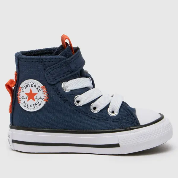 Image of Converse navy all star hi 1v Boys Toddler trainers Navy UK 7 (EU 23)