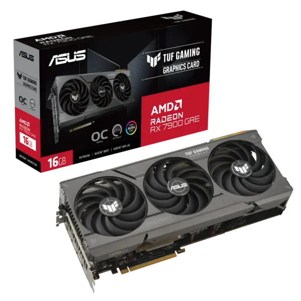 Image of ASUS TUF Gaming Radeon RX 7900 GRE OC Edition 16GB GDDR6 Graphics Card - TUF-RX7900GRE-O16G-GAMING