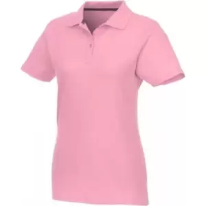 Image of Elevate Womens/Ladies Helios Short Sleeve Polo Shirt (L) (Light Pink)