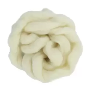 Image of Natural Wool Roving - 200g Pukkr