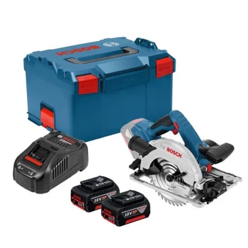 Image of Bosch GKS 18V-57G 18v Circular Saw With 2 x 4.0Ah Batteries