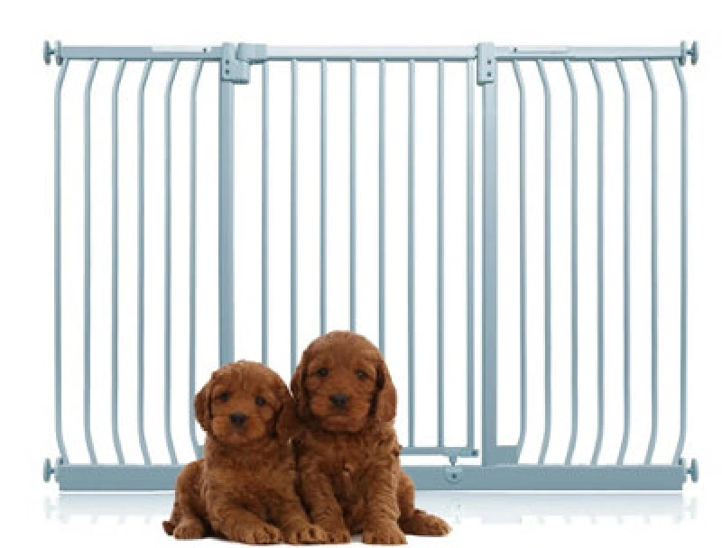 Image of Bettacare Extra Tall Elite Dog Gate, 152Cm - 161Cm, Matt Grey, Extra Tall 96.8Cm In Height, Pressure Fit Pet Gate