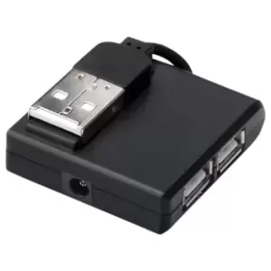 Image of Digitus DA-70217 4-port USB Hub - 480Mbps, Win/Mac - Black