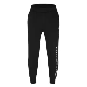 Image of Polo Ralph Lauren Cotton Blend Logo Joggers - Black