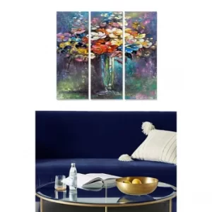 Image of MDF16385230 Multicolor Decorative MDF Painting (3 Pieces)