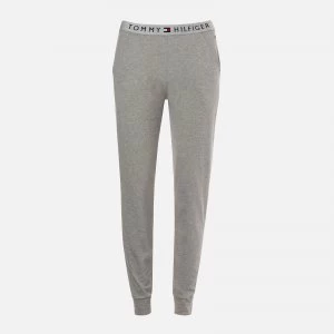 Image of Tommy Hilfiger Womens Tommy Original Cuffed Sweatpants - Grey Heather - XS