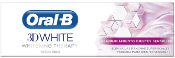 Image of Oral B 3D White Luxe Sensitive Whitening Therapy mint Toothpaste 75ml