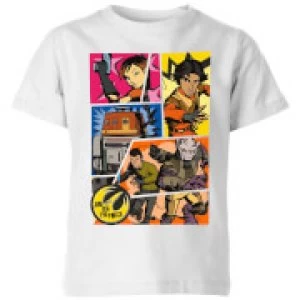 Image of Star Wars Rebels Comic Strip Kids T-Shirt - White - 5-6 Years