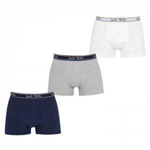 Image of Jack Wills Daundley 3 Pack Boxer Short Set - Grey Marl